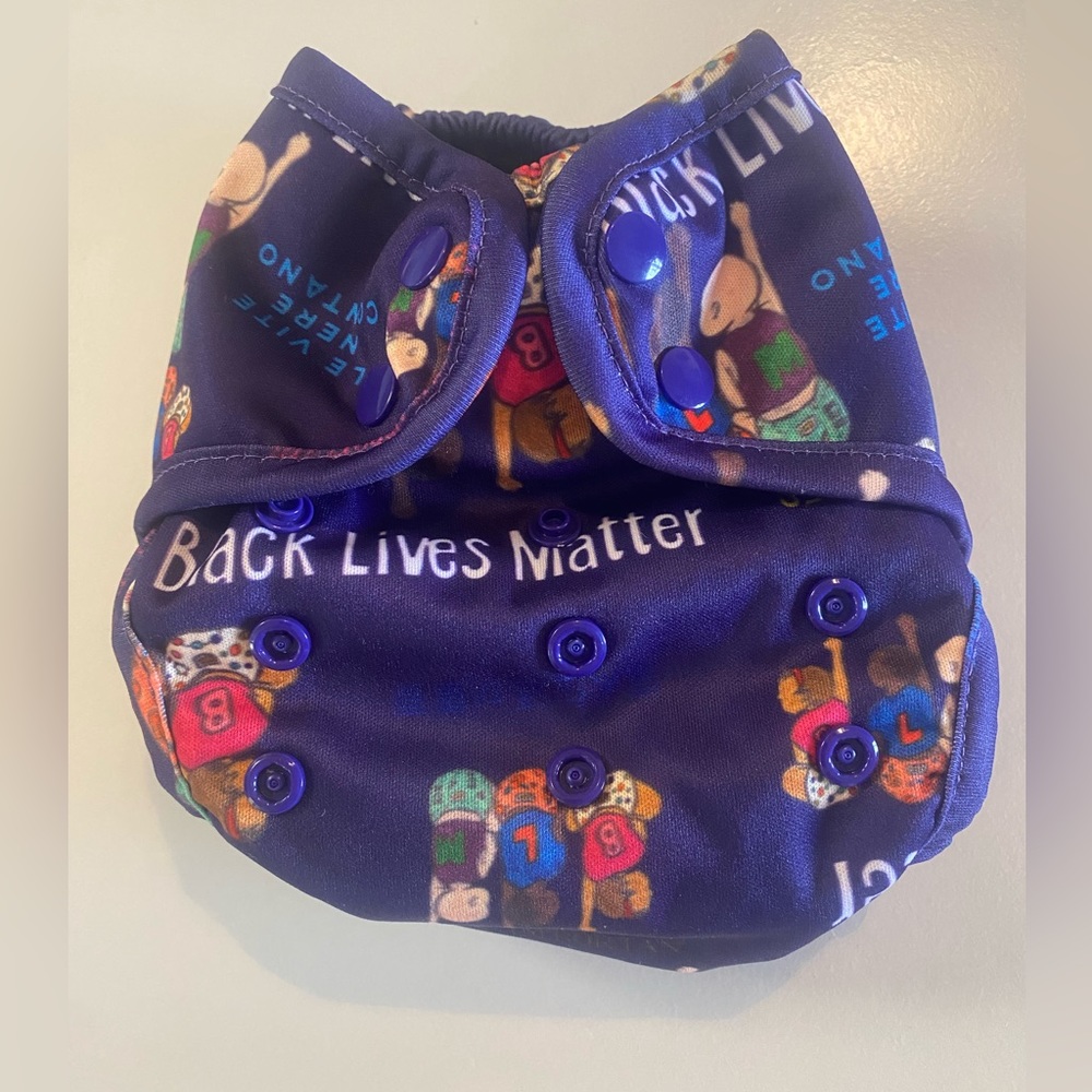 West Coast Dipes | Black Lives Matter Cloth Diaper | Cover | VGUC